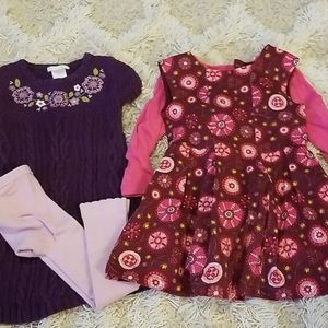 Two fall/winter dress sets
